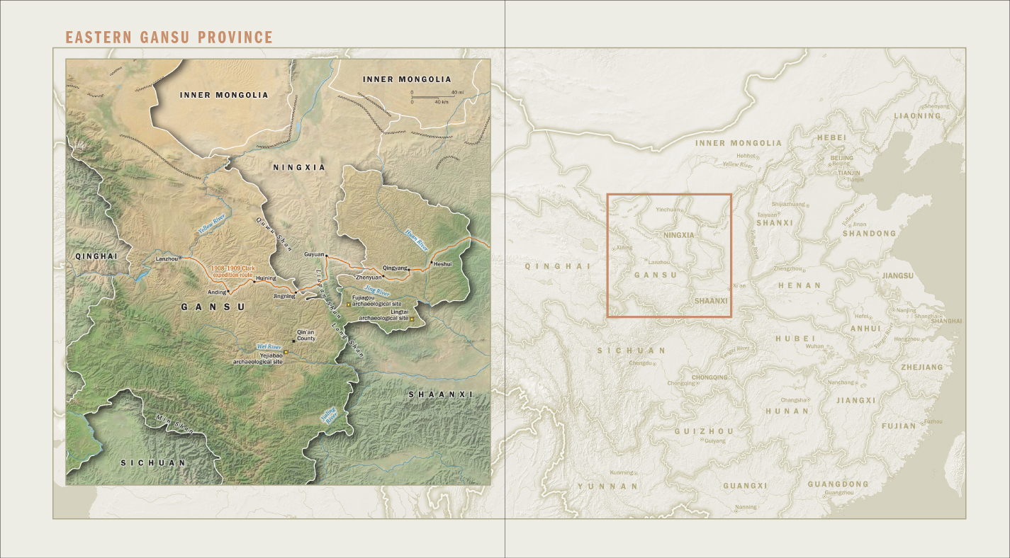 Unearthed map spread